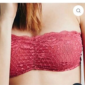 Free People Lace Bandeau in Rose
